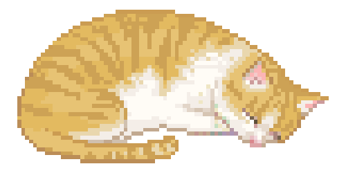 A sleeping orange tabby cat